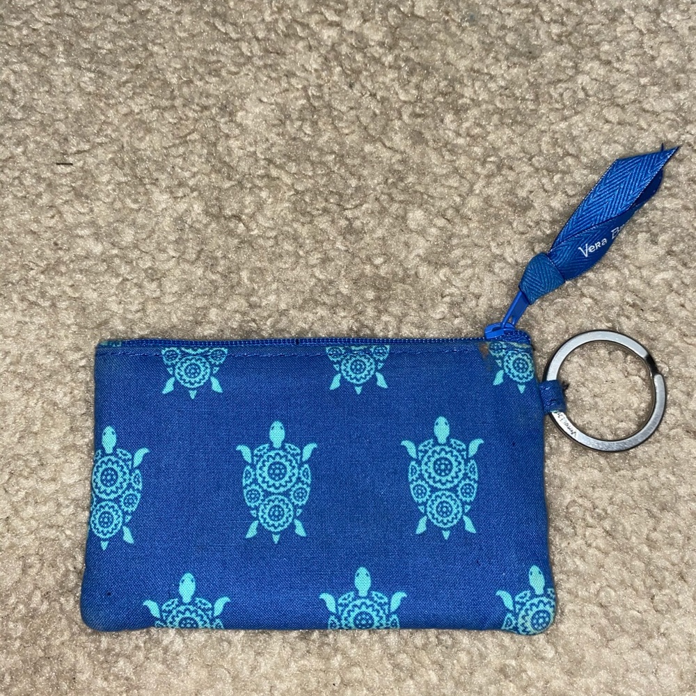Blue Turtle Vera Bradley Wallet & Keychain